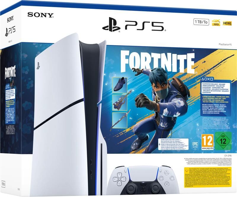 Sony PlayStation 5 Slim Disc Edition Fortnite Flowering Chaos bundel