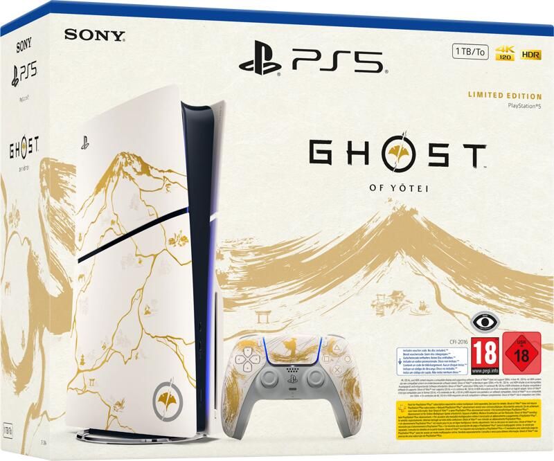 Sony PlayStation 5 Slim Disc Edition + Ghost of Yotei Gold Limited Edition