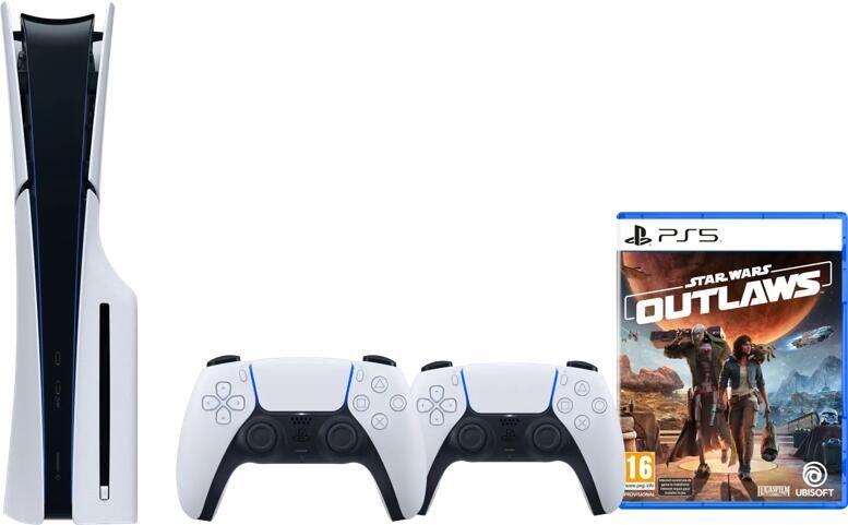 Sony PlayStation 5 Slim Disc Edition + Star Wars Outlaws + Extra Controller Wit