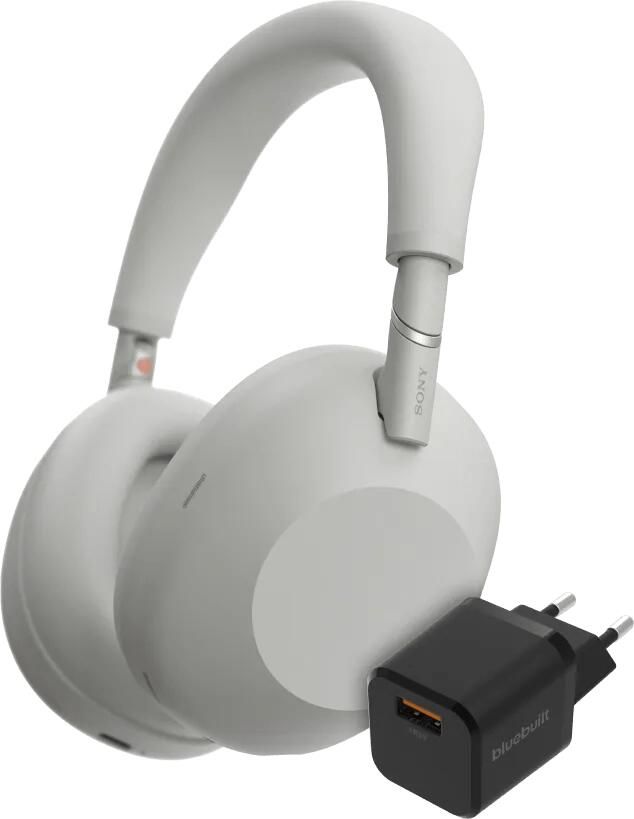 Sony WH-1000XM6 Zilver + BlueBuilt Quick Charge Oplader