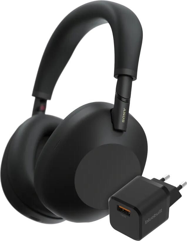 Sony WH-1000XM6 Zwart + BlueBuilt Quick Charge Oplader
