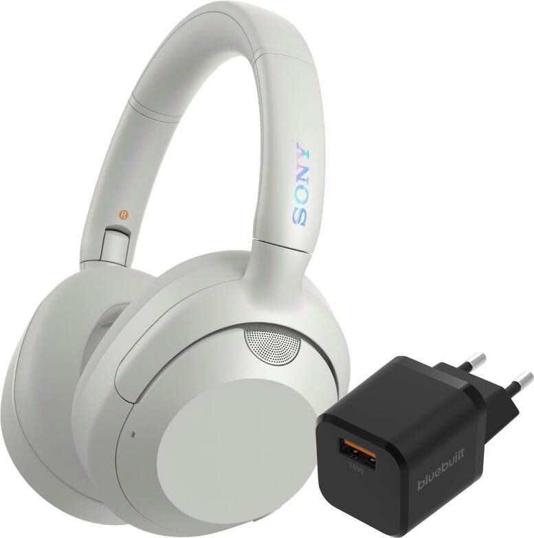 Sony ULT Wear Wit + BlueBuilt Quick Charge Oplader met Usb A Poort 18W Zwart