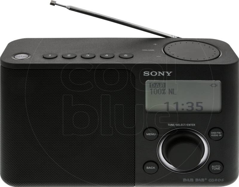 Sony Digital Radio XDRS61DB Black | Radio s | Beeld&Geluid Audio | XDRS61DB