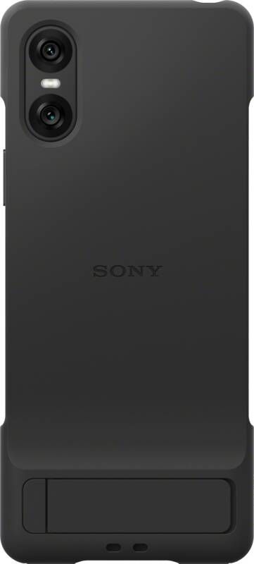 Sony Xperia 10 VI Back Cover Zwart Met Standaard