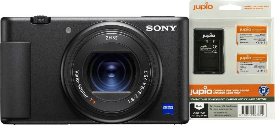 Sony ZV-1 Vlog + Jupio NP BX1 Battery Kit