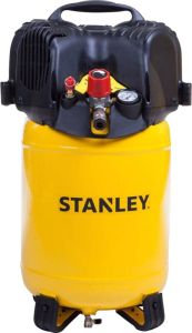 Stanley Compressor Dn200 10 24 Luchtcompressor 10 Bar 24l Met Handvat En Anti-slip Voeten Olievrij Geel