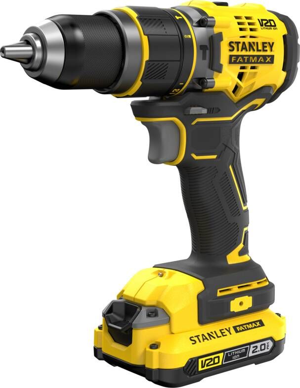 STANLEY SFMCD721D2K FATMAX V20 Accu klop- schroefboormachine Brushless 18V 2.0Ah in Koffer