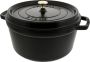 Staub Ronde Cocotte 28 cm zwart 6 7L | Potten&Pannen | Keuken&Koken Keukengerei | 1102825 - Thumbnail 1
