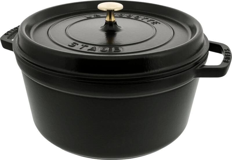 Staub Ronde Cocotte 28 cm zwart 6 7L | Potten&Pannen | Keuken&Koken Keukengerei | 1102825