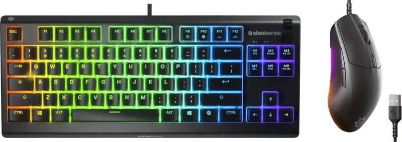 SteelSeries Apex 3 TKL Qwerty + Rival 3 Gen 2