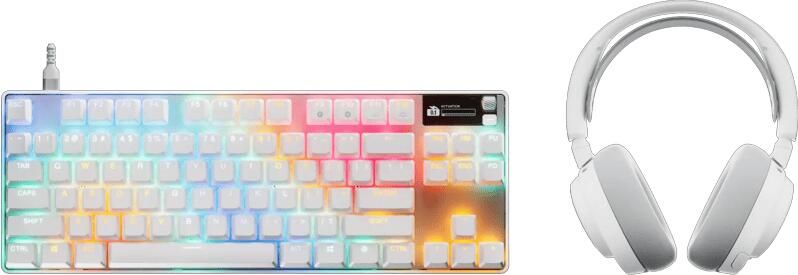 SteelSeries Arctis Nova Pro Omni Wit + Apex Pro TKL Gen 3 Qwerty Wit