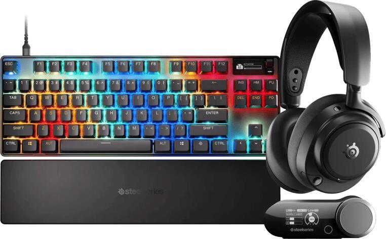 SteelSeries Arctis Nova Pro Omni Zwart + Apex Pro TKL Gen 3 Qwerty Zwart
