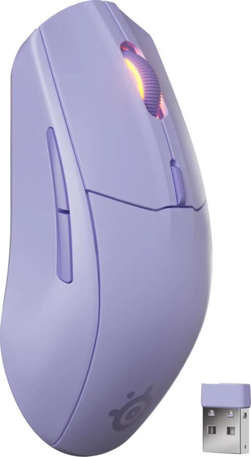 SteelSeries Rival 3 Gen 2 Draadloze Gaming Muis Lavendel