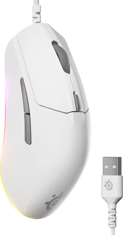 SteelSeries Rival 3 Gen 2 Gaming Muis Wit