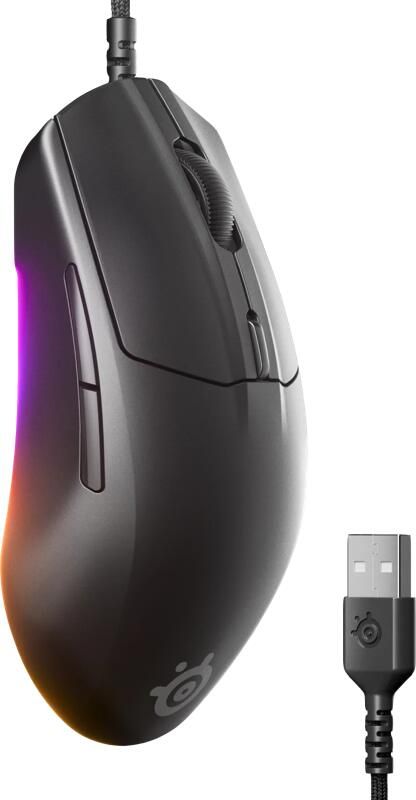 SteelSeries Rival 3 Gen 2 Gaming Muis Zwart