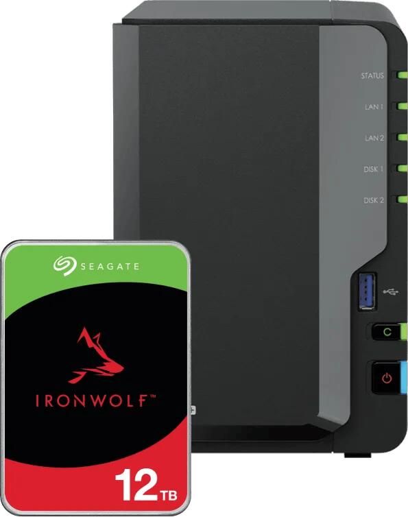 Synology DS225+ + Seagate Ironwolf 12TB