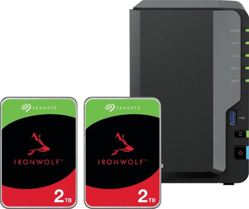 Synology DS225+ + Seagate Ironwolf 2TB Duo Pack