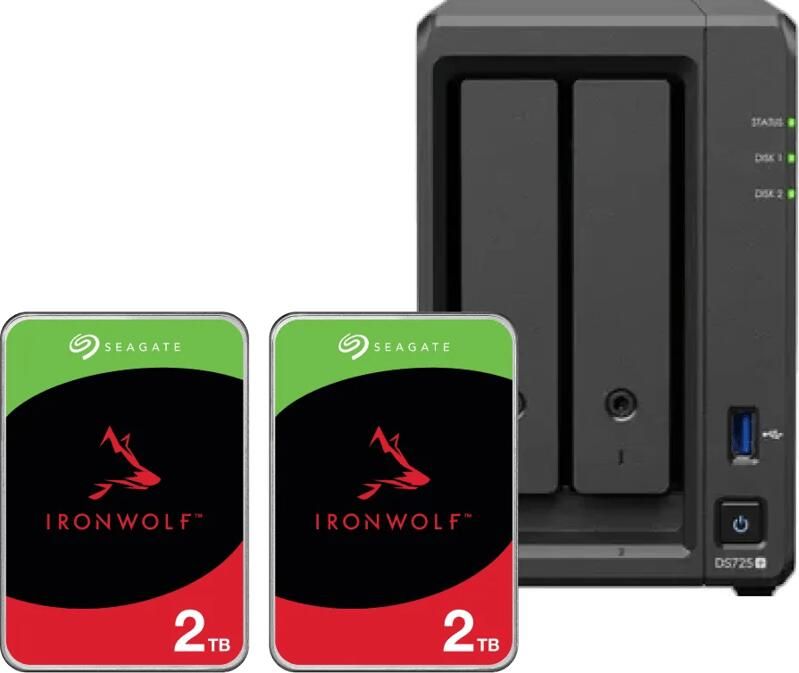 Synology DS425+ + Seagate Ironwolf 2TB Duo Pack