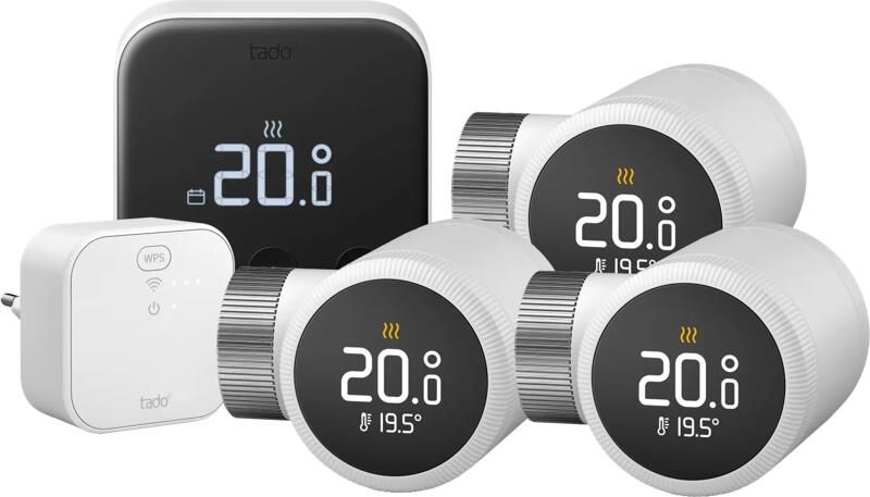 Tado Slimme Thermostaat X Startpakket + 3 radiatorknoppen