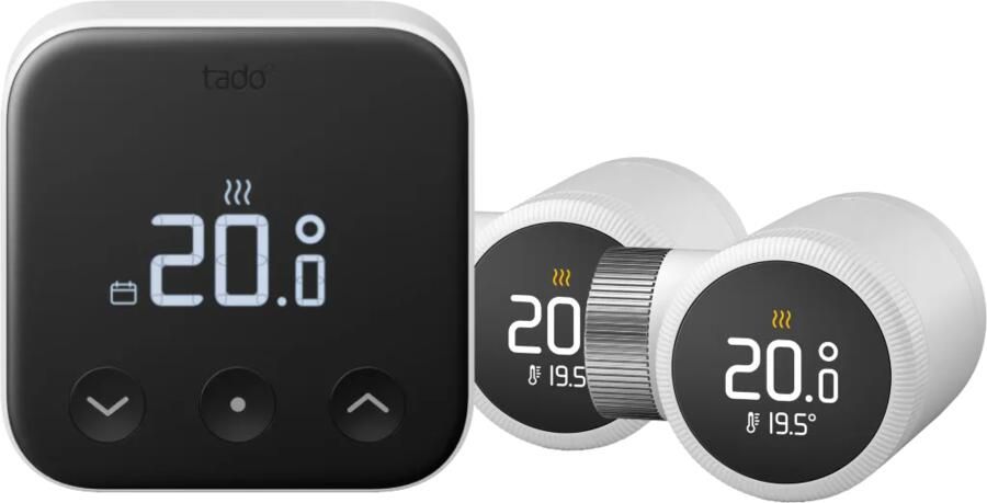 Tado Slimme Thermostaat X Startpakket Draadloos + 2 Radiatorknoppen