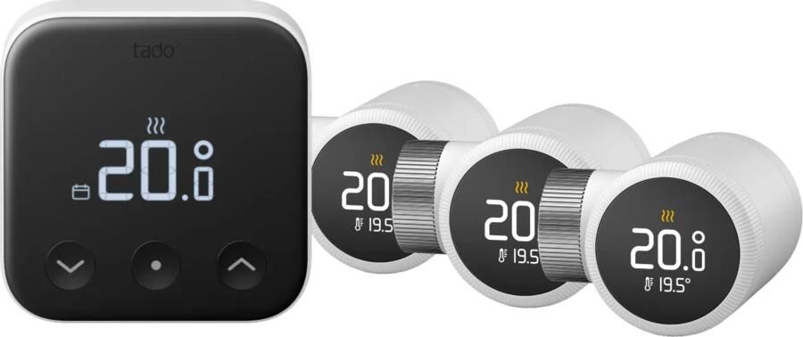 Tado Slimme Thermostaat X Startpakket Draadloos + 3 Radiatorknoppen