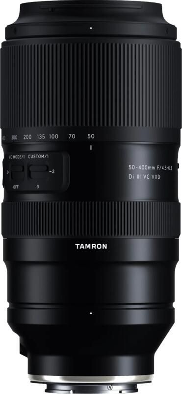 Tamron 50-400mm f 4.5-6.3 Di III VC VXD (Sony E) | Top 10 Objectieven lenzen | Fotografie Objectieven | 4960371006819