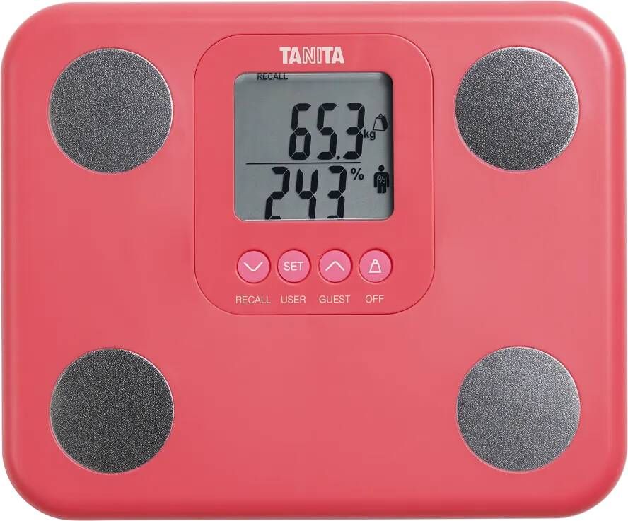 Tanita BC-730 Lichaamsanalyse weegschaal Roze Compact formaat