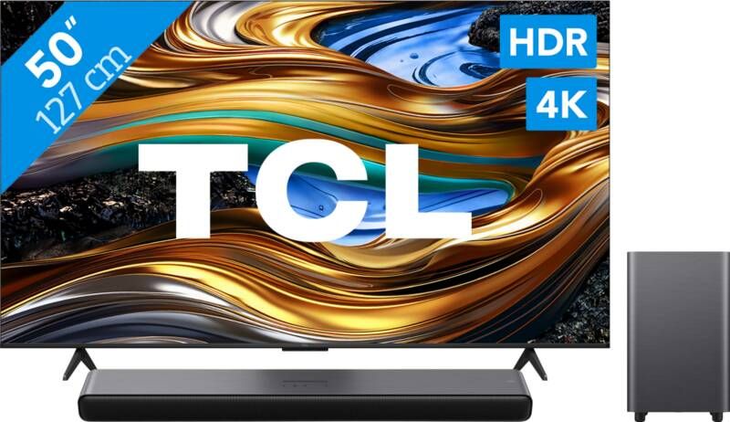 TCL 4K LED 50P71B (2024) + soundbar