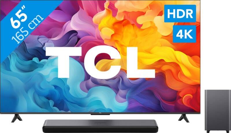 TCL 4K LED 65P61B (2024) + soundbar