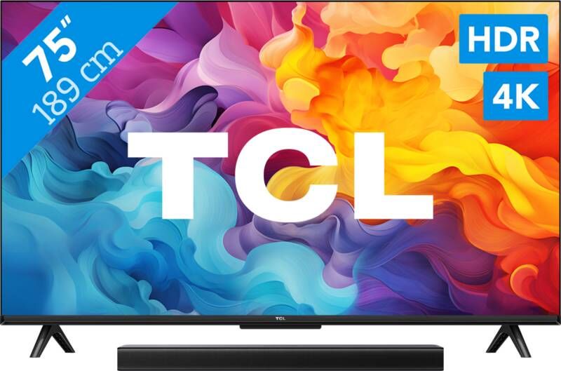 TCL 4K Led 75P61B + S45H 2.0