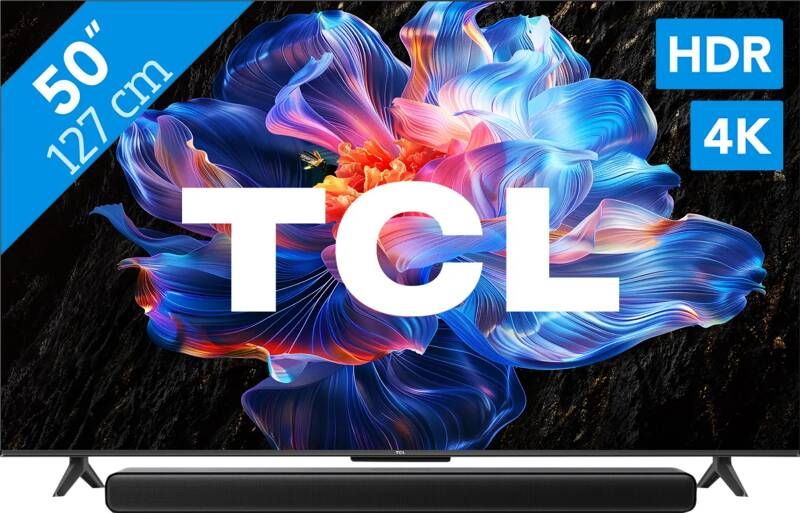TCL 50" Led P61K 4K (2025) + S45H 2.0 Soundbar