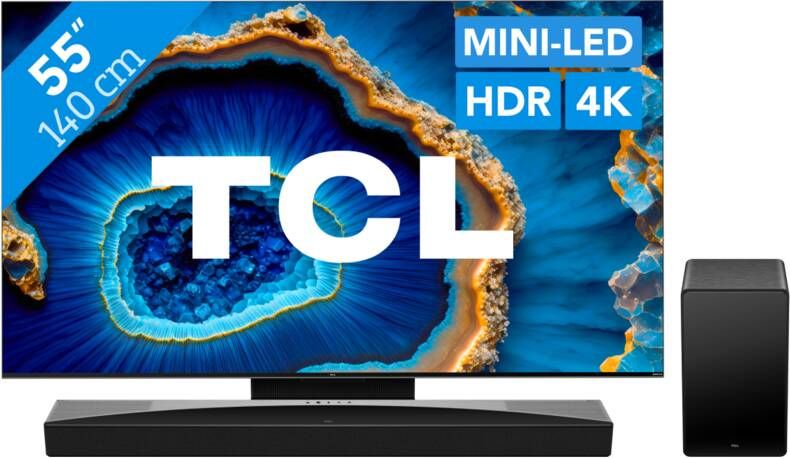 TCL QD Mini-led 55C803 (2023) + soundbar