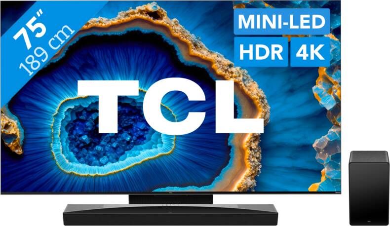 TCL QD Mini-led 75C803 (2023) + soundbar