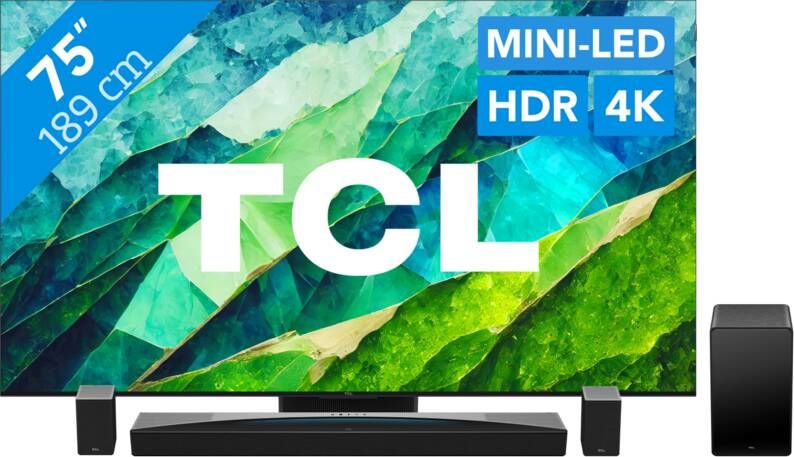 TCL QD Mini-Led 75C81B (2024) + soundbar