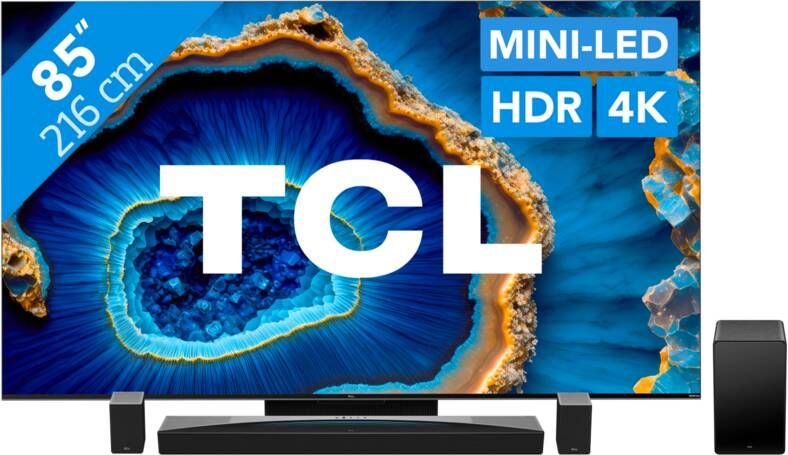 TCL QD Mini-LED 85C803 (2023) + soundbar