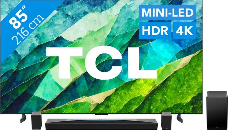 TCL QD Mini-Led 85C81B (2024) + soundbar