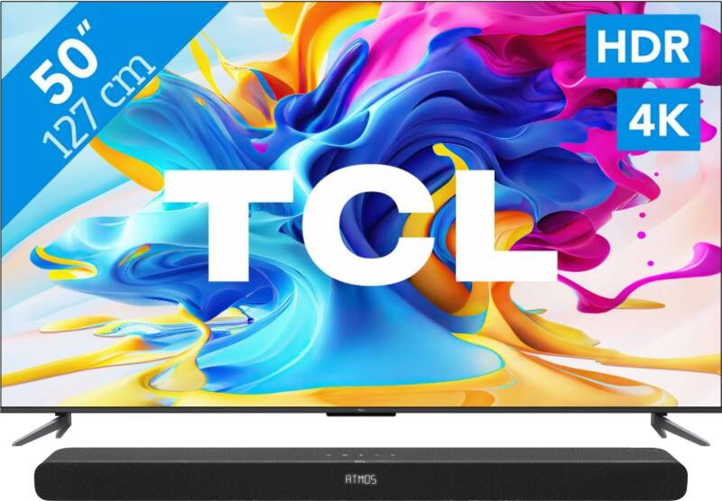 TCL QLED 50C643 (2023) + Soundbar