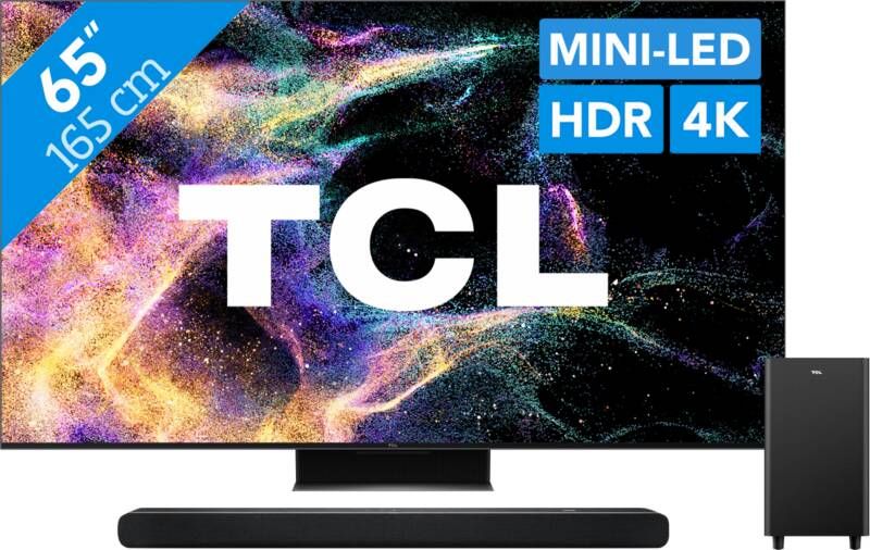 TCL QLED 65C843 (2023) + Soundbar