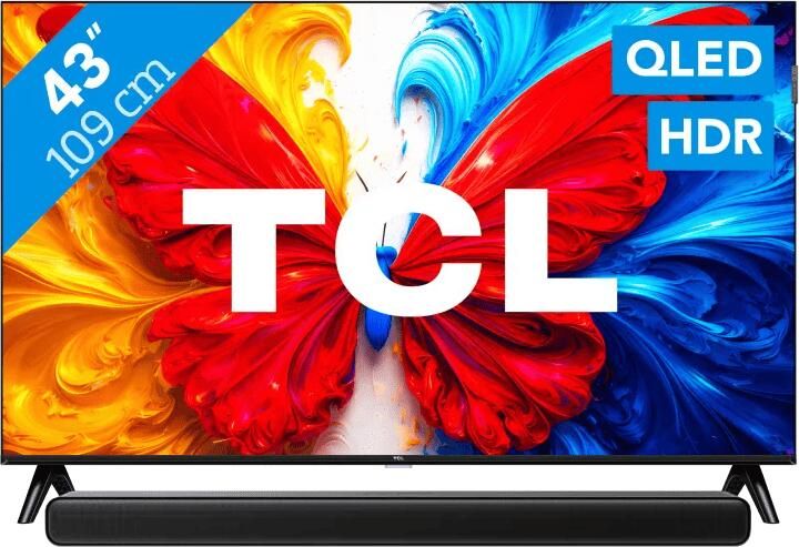 TCL 43" QLED S5L 4K (2026) + S45H 2.0 Soundbar