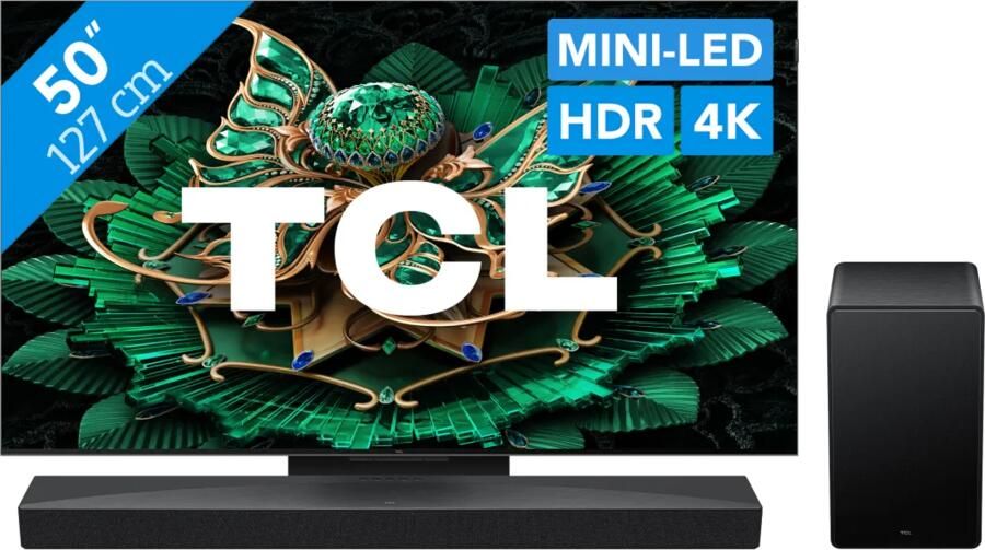 TCL 50" QD Mini-led C71K 4K (2025) + Q65H