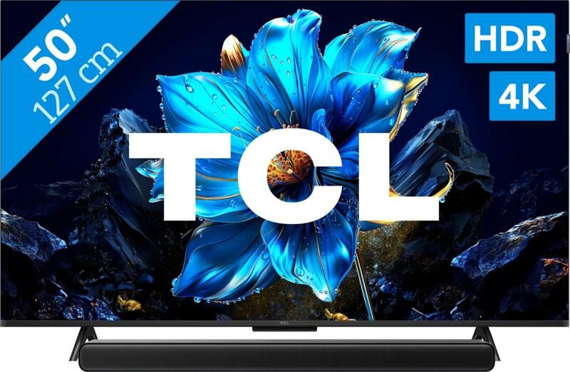 TCL 50" QLED P71K 4K (2025) + S45H 2.0 Soundbar
