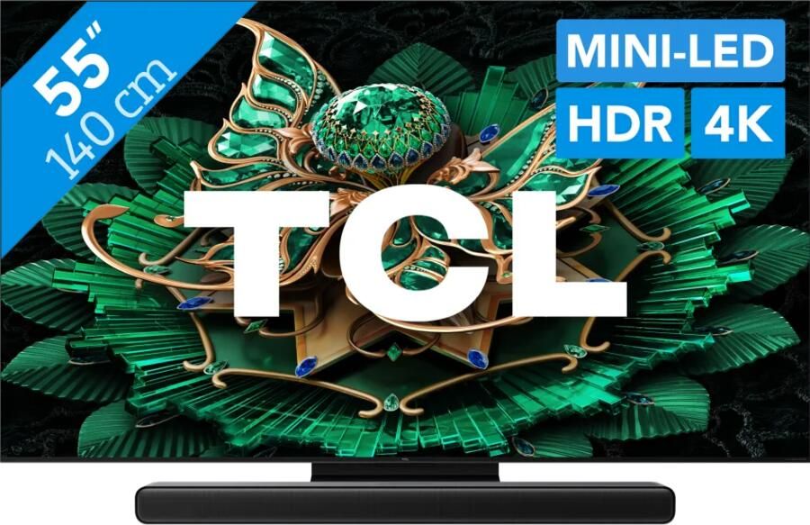 TCL 55" QD Mini-led C71K 4K (2025) + S45H 2.0 Soundbar