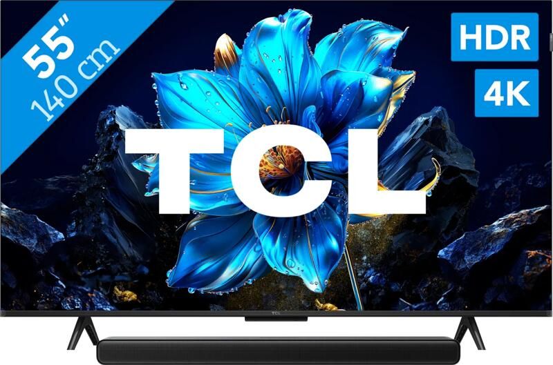 TCL 55" QLED P71K 4K (2025) + S45H 2.0 Soundbar
