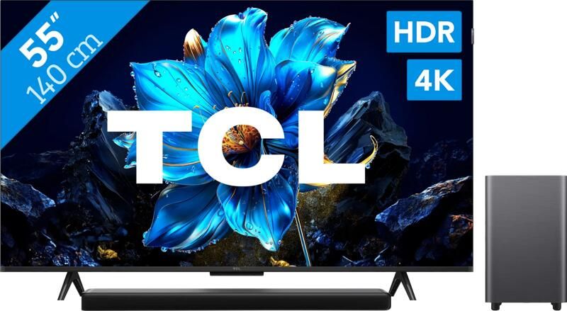 TCL 55" QLED P71K 4K (2025) + S55H 2.1 Soundbar