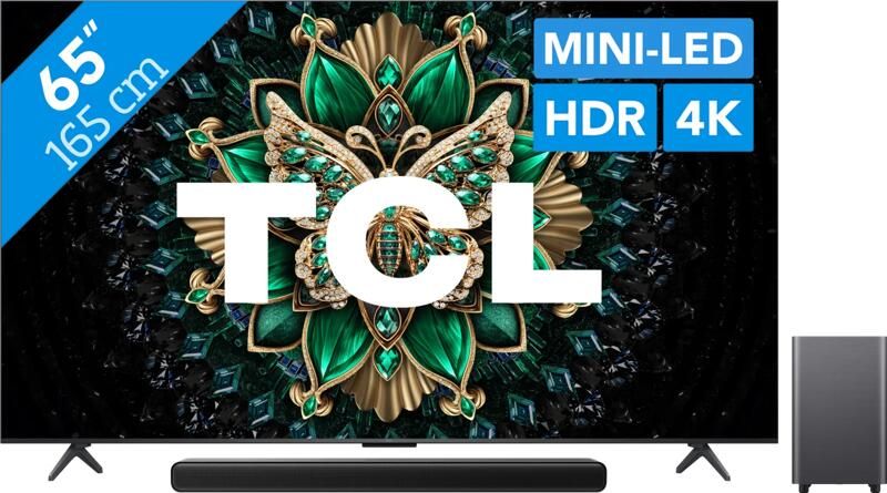 TCL 65" QD Mini-led C61K 4K (2025) + S55H 2.1 Soundbar