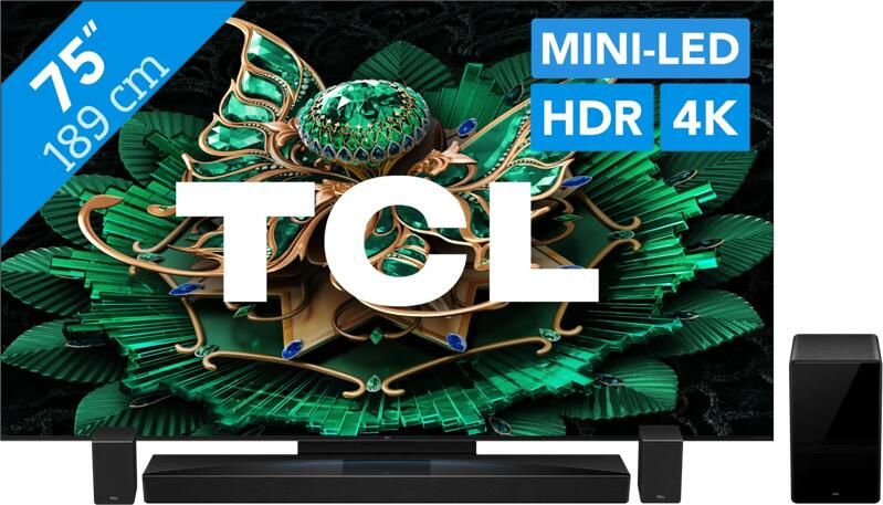 TCL 75" QD Mini-led C71K 4K (2025) + Q85H PRO