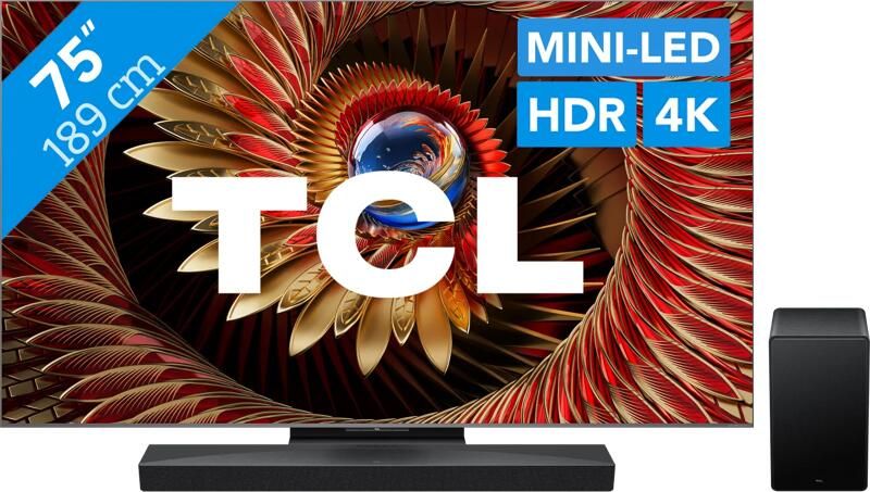 TCL 75" QD Mini-led C81K 4K (2025) + Q65H