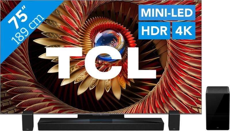 TCL 75" QD Mini-led C81K 4K (2025) + Q85H PRO
