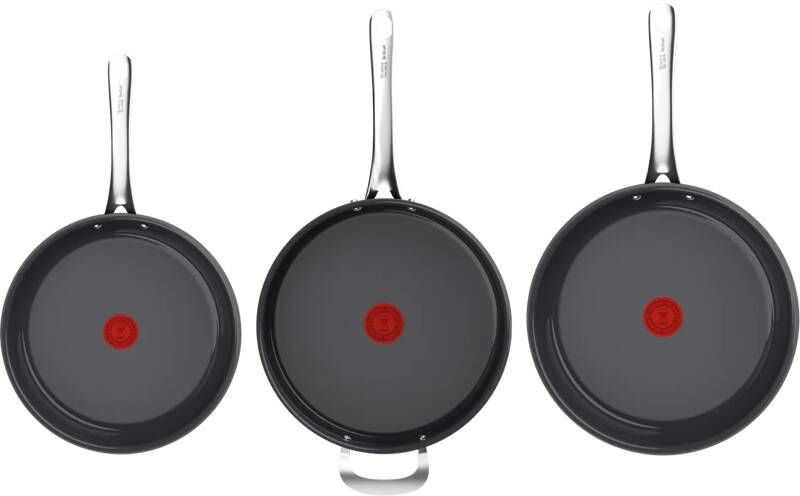 Tefal Cook Prima by Jamie Oliver Koekenpannenset 24 + 28 cm + Hapjespan 26 cm