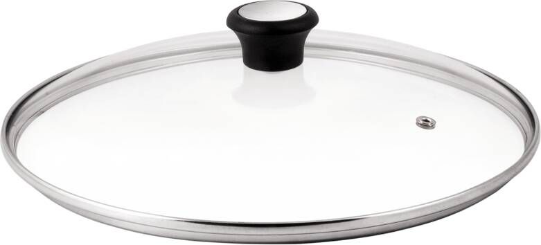 Tefal 280976 Tableware glazen deksel 26cm Kookaccessoires Zwart